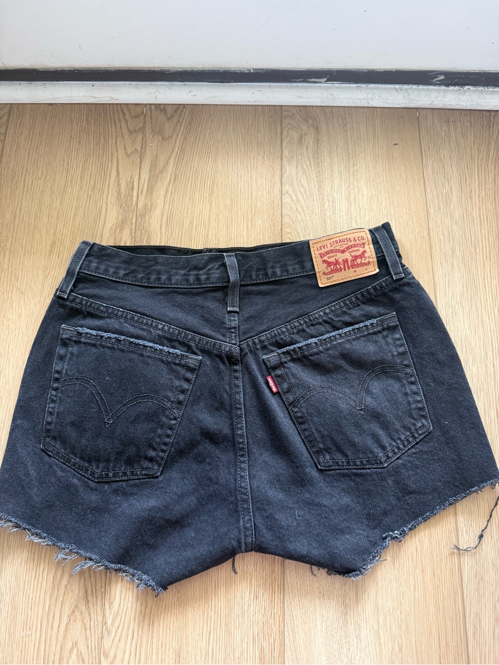 Levi's Black Women's Denim Cutoff Shorts